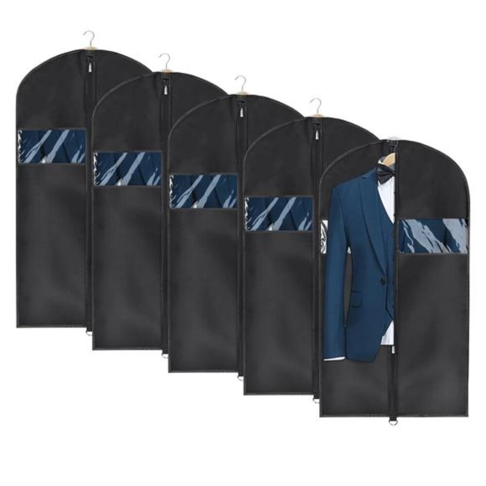 Garment Bag 43 Inch Suit Cover Travel Storage Oxford Fabric Set of 5